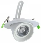 Faro LED da Incasso 44W Orientabile Rotondo Foro Ø160mm Bianco PHILIPS Certadrive 140lm/W Colore  Bianco Naturale 4.000K
