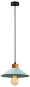 Lampada a sospensione con cavo MANAVGAT 1xE27/40W/230V blu/marrone