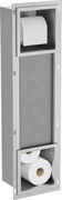 Mexen X-Wall-BP supporto per carta igienica con contenitore, inox - 1914