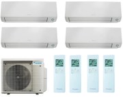 Climatizzatore Quadri Split Reversibile Daikin Perfera All Season A+++/A++ 9000+3x12000 BTU Inverter Wi-Fi (4MXM80A + FTXM25A + 3xFTXM35A)