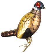 Decorazione per albero di natale in vetro fatta a mano 18,5 cm Bird – Sass & Belle