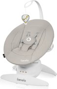 Lionelo - Dondolo musicale per bambini IRIS 4xAA Beige Sand