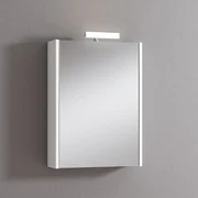 Pensile con luce Akira bianco frassinato L 51.5 x H 70 x P 15.5 cm