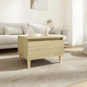 Tavolino rovere sonoma 50x46x35 cm in legno multistrato