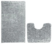 Set di 2 tappetini da bagno grigi Bati - AmeliaHome