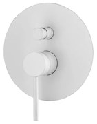 Rubinetto per doccia getto aerato ad incasso monocomando Circle two bianco opaco GATTONI RUBINETTERIA