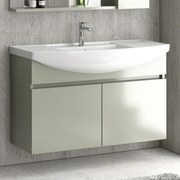 Kamalu - mobile bagno 100cm sospeso con 2 ante bn-100a