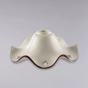 Diffusore In Ceramica Decorata A Mano Bianco E Marrone