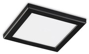 Plafoniera Moderna Aura Materie Plastiche Nero Led 20W 3000K