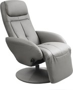 Poltrona reclinabile imbottita Optima grey - H 84-101 cm