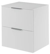 Mobile da bagno sotto lavabo Neo bianco laccato L 60 x H 65 x P 48.3 cm 2 cassetti, lavabo non incluso