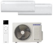 Condizionatore a muro multisplit inverter dual SAMSUNG WINDFREE COMFORT S2 9+12 13649 BTU 9K 12K classe raffreddamento A+++, bianco