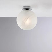 Plafoniera Contemporanea Olaf Cromo 1 Luce E27