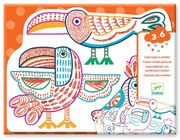 Imaggini magiche da colorare - famiglie dalla natura selvaggia