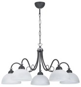 Jupiter 1491 - Lampadario a sospensione con catena SAGA 5xE27/60W/230V