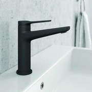 Kamalu - miscelatore lavabo finitura nera opaca design moderno | kam-kanda nero