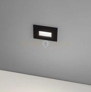 Ges2051- segnapassi in alluminio  nero e vetro ip66 led 3000-4000-6...