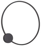 Lampada da parete di design nera 67cm con LED dimmerabile a 3 livelli - Anello