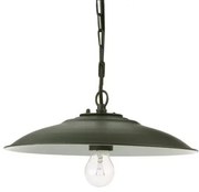 Sospensione Grande Da Esterno Contemporanea Antique Alluminio Grigio 1 Luce E27