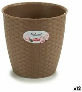 Vaso Stefanplast Marrone Plastica 19 x 17,5 x 19 cm (12 Unità)