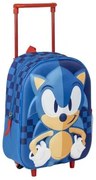 Trolley per la Scuola Sonic Azzurro 25 x 31 x 10 cm