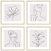 Quadri in set di 4 pezzi 30x30 cm - knor