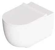 Wc Sospeso Senza Brida Alice Ceramica "Unica 55" Bianco Lucido