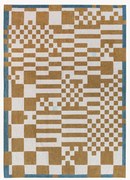 Tappeto jacquard a tessitura piatta con motivo grafico Chess