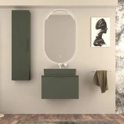 Mobile da bagno sotto lavabo Modula verde opaco laccato opaco L 70 x H 43 x P 44 cm 2 cassetti, lavabo non incluso