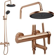 Set Doccia Rea Arcos brush copper