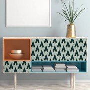 Pellicola adesiva Geometric green