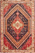 Gashghai Tappeto 270x180 Blu (Iran) Annodato A Mano