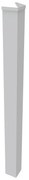 Palo per cancello MAIA in alluminio finitura verniciato Bianco H 250 cm x L 12 cm x P 12 cm