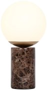 Nordlux - Lampada da tavolo LILLY 1xE14/25W/230V marmo/marrone