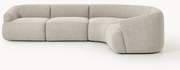 Divano angolare componibile 4 posti in bouclé Sofia