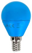 Lampadina Led E14 G45 a sfera 4W Blu Aigostar