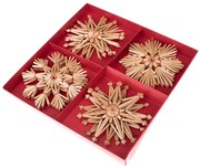 Decorazioni per albero di natale in set in paglia 12 pz – Dakls