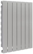 Radiatore acqua calda PRODIGE MODERN in alluminio, 7 elementi, interasse 800 mm, silver