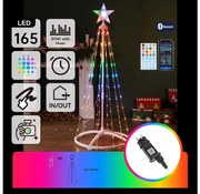 Aigostar - LED RGBICW Decorazione natalizia da esterno 165 LED/230V 1,8 m IP44 + telecomando