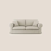 Lady divano classico in piuma d'oca realizzato con tessuto impermeabile T02 panna