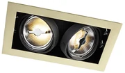 Faretto da incasso regolabile in ottone a 2 luci - Oneon