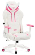 Sedia da gaming per bambini Kido by Diablo X-Ray 2.0: bianco e rosa