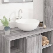 Lavandino Bianco 36x15 Cm İn Ceramica Rotondo /