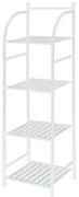 Scaffale bagno H 116 in metallo design bianco con quattro ripiani