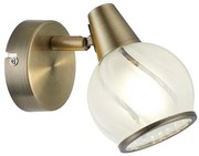 Prezent 14103 - Faretto da parete SIENTO 1xE14/40W/230V ottone