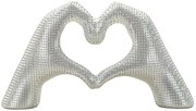 Scultura Lover Silver Cm 25X7,5X13,5 Elegante Decorazione