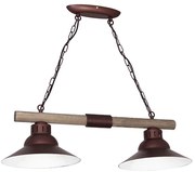 Lampadario a sospensione con catena JOSE 2xE27/60W/230V