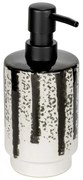 Dispenser per sapone bianco e nero in ceramica 340 ml Subiza – Wenko
