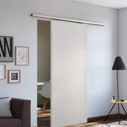 Porta scorrevole reversibile Honey in mdf bianco, L 93 x H 212 cm, con binario Belem