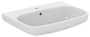 Lavabo integrale da appendere semicerchio I.Life A L 65 x H 15 x P 48 cm in ceramica bianco